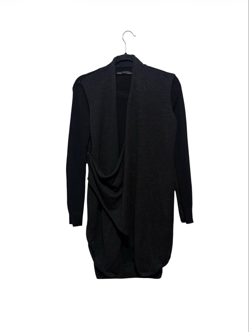 All Saints Drina Wool Draped Dress